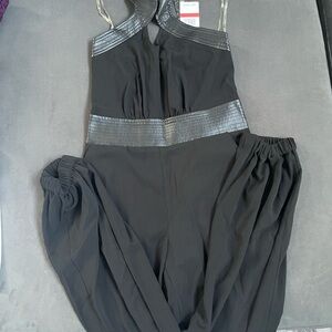 Black Sleeveless Jumpsuit